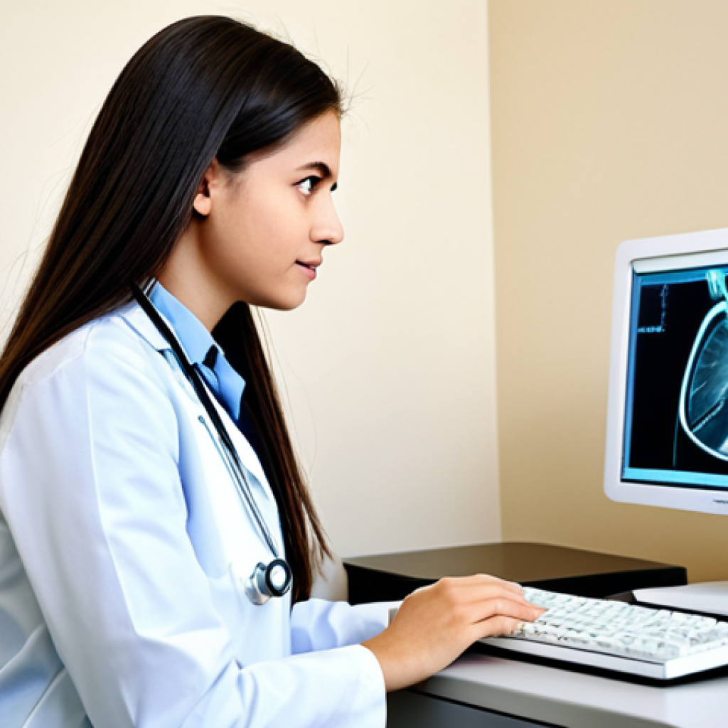 **

"A young girl, fully clothed in a comfortable dress, is listening attentively as a kind female doctor explains an echocardiogram image on a computer screen. The scene takes place in a bright, child-friendly doctor's office. safe for work, appropriate content, family-friendly, perfect anatomy, natural proportions, professional medical illustration."

**