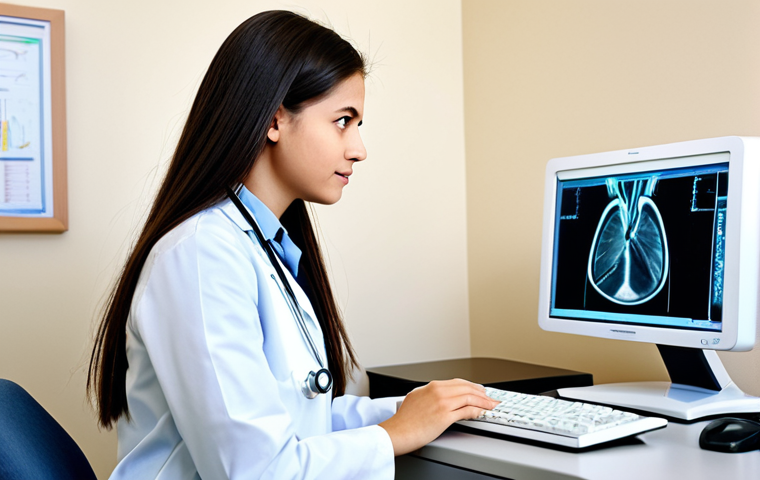 **
"A young girl, fully clothed in a comfortable dress, is listening attentively as a kind female doctor explains an echocardiogram image on a computer screen. The scene takes place in a bright, child-friendly doctor's office. safe for work, appropriate content, family-friendly, perfect anatomy, natural proportions, professional medical illustration."
**