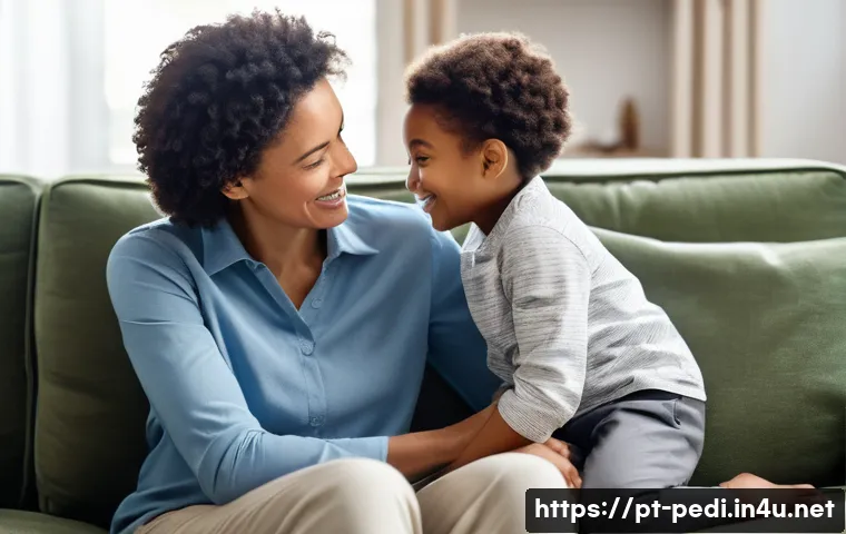 아이들의 탈모 증상과 소아과 치료법 - **A tender family moment depicting emotional support.**
Prompt: "A mother gently embraces her ch...